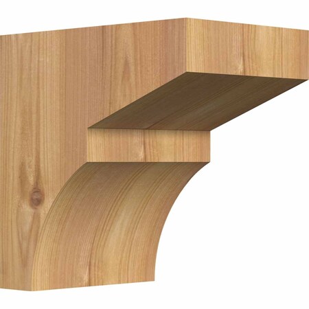 Ekena Millwork Monterey Smooth Corbel, Western Red Cedar, 5 1/2"W x 8"D x 8"H COR06X08X08MON00SWR